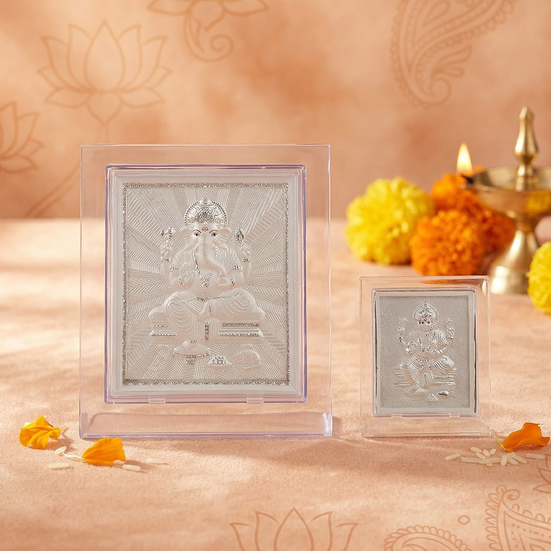 Ganesha Silver Frame