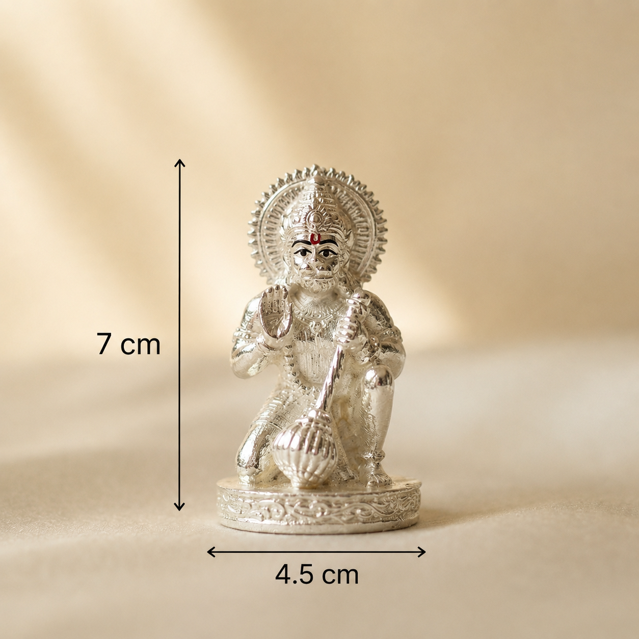 Hanuman Idol Blessing In Abhaya Mudra