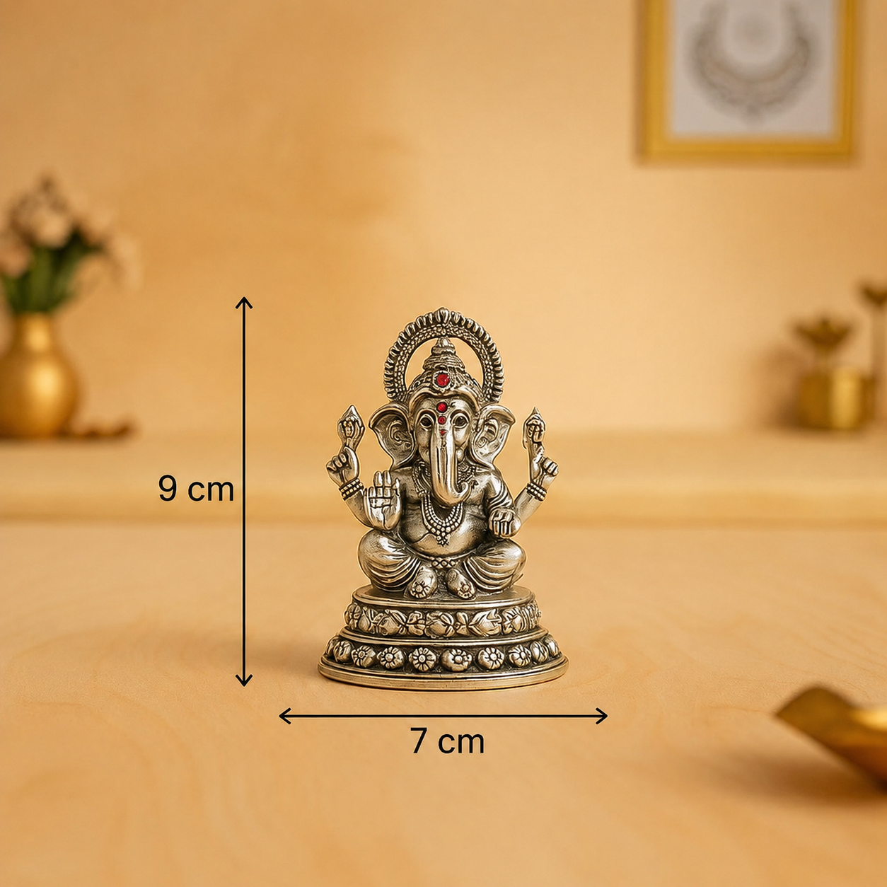 Oxidised Silver Ganesh