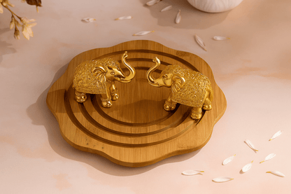 Elephants (Gold Pair)