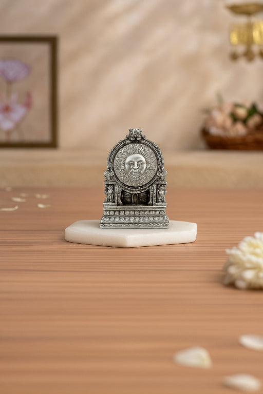 Oxidised Goddess Saraswati Idol