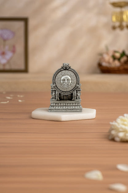 Oxidised Goddess Saraswati Idol