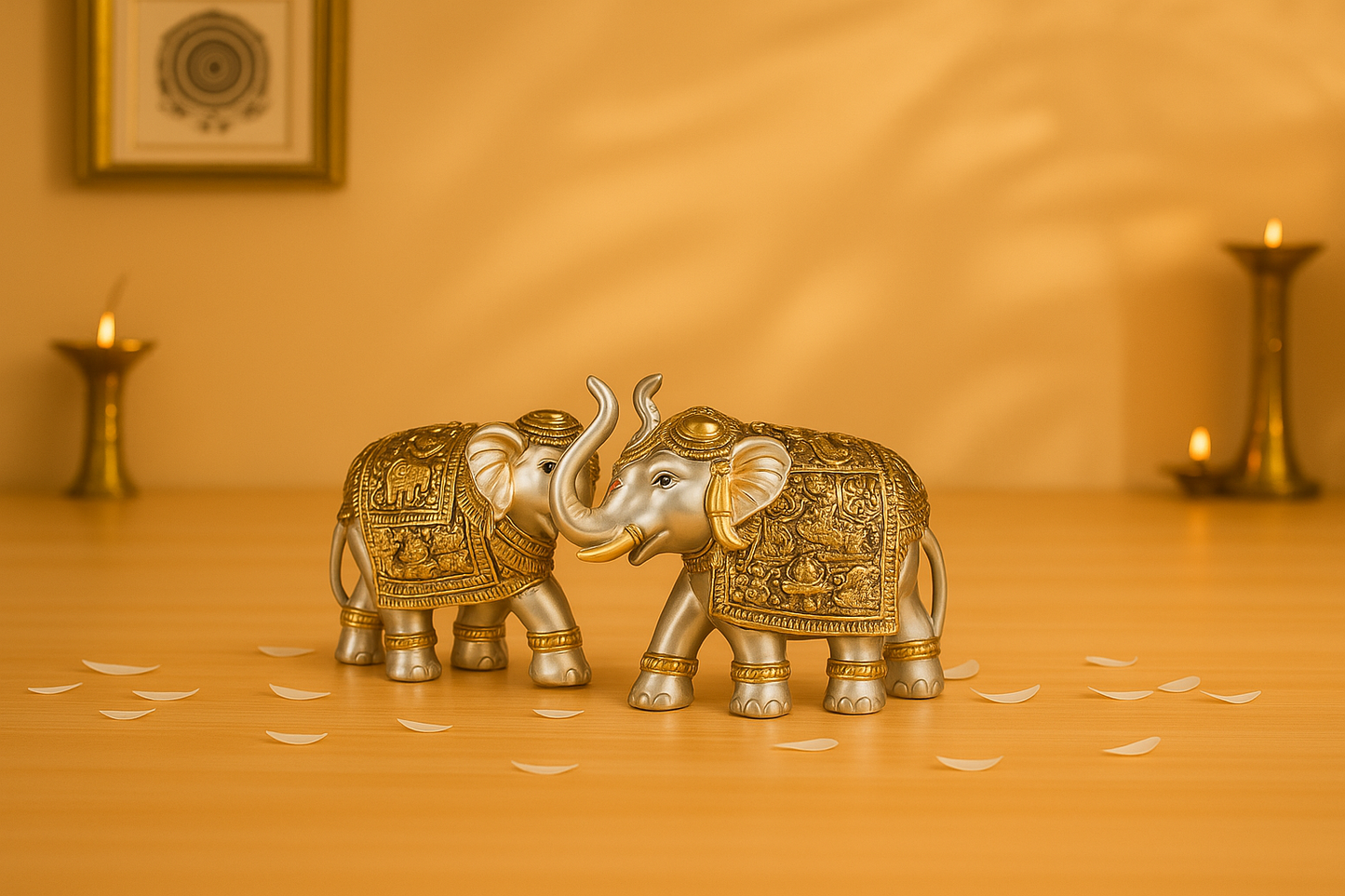 Elephant Mate Gold Silver