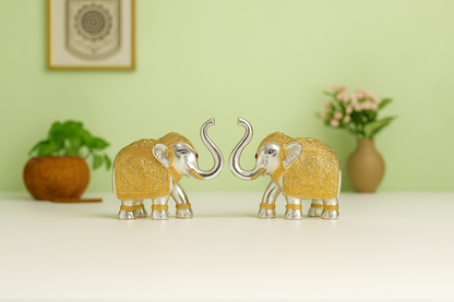 Glossy Eleplant Silver Gold