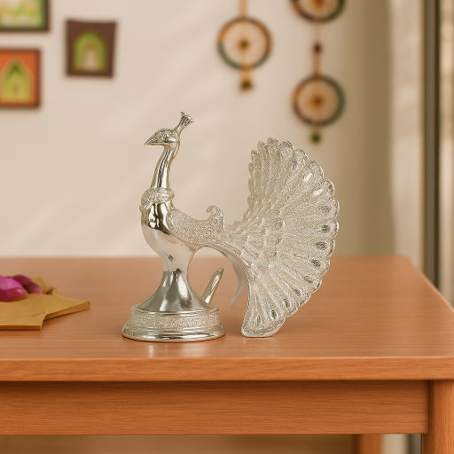 45 Glossy Silver Peacock