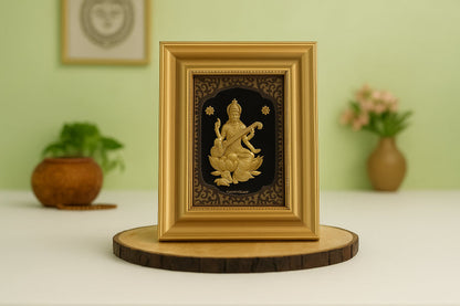 Saraswati Gold Frame