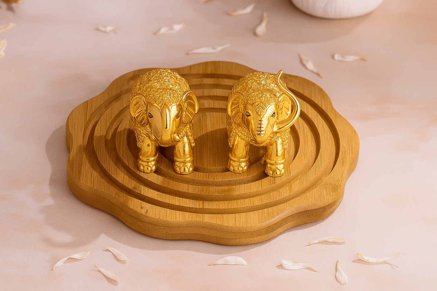 Elephants (Gold Pair)