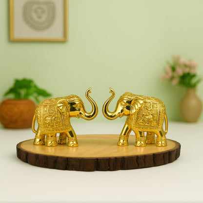 Elephants (Gold Pair)