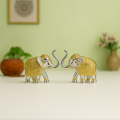 Glossy Eleplant Silver Gold