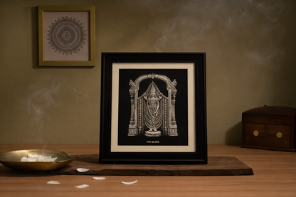 Tirupati Balaji Black Frame