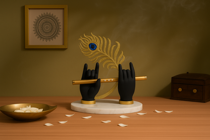 Krishna Hand Murli Gold