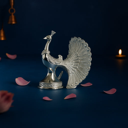 45 Glossy Silver Peacock