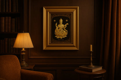 Saraswati Gold Frame