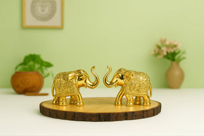 Elephants (Gold Pair)