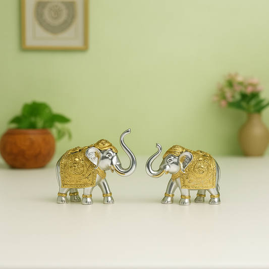 Glossy Eleplant Silver Gold