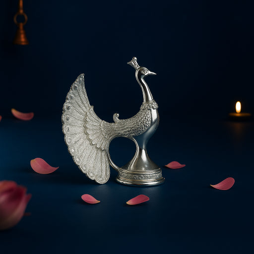 45 Glossy Silver Peacock