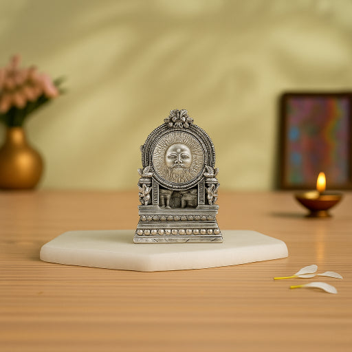 Oxidised Goddess Saraswati Idol