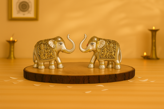 Elephant Mate Gold Silver