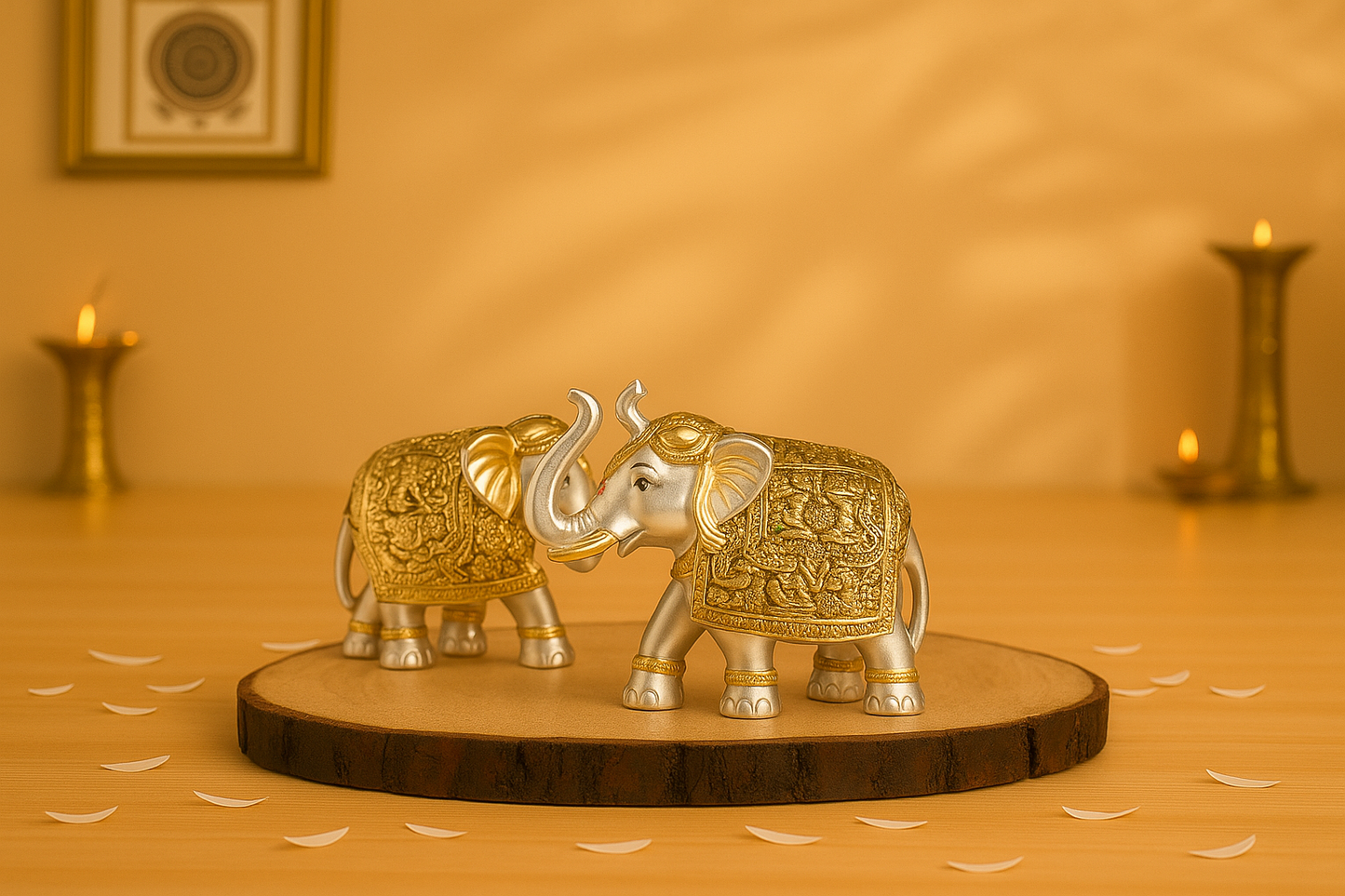 Elephant Mate Gold Silver