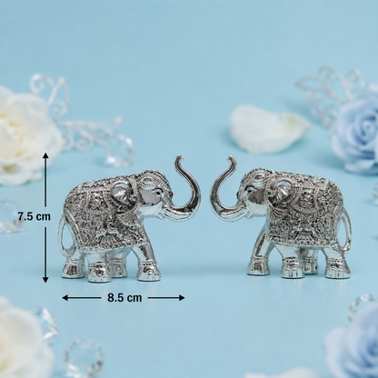 Glossy Silver Elephant
