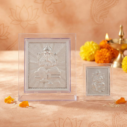 Ganesha Silver Frame