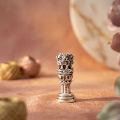 Oxidised Silver Ashok Stambh