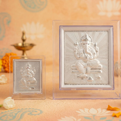 Ganesha Silver Frame