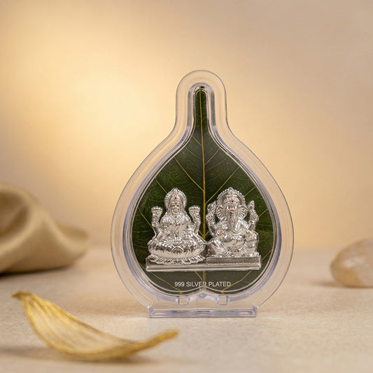 Silver Leaf Ganesh Laxmi