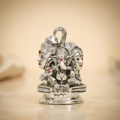 Shiv Parvati Ganesh Idol