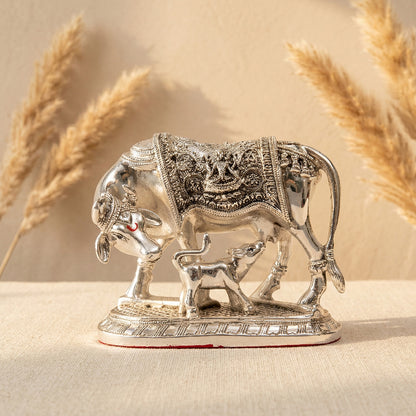 Kamdhenu Antique (Cow/Calf Idol)