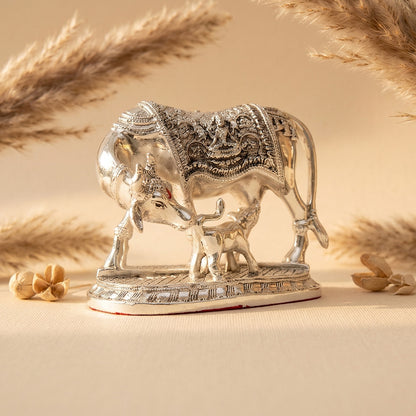 Kamdhenu Antique (Cow/Calf Idol)