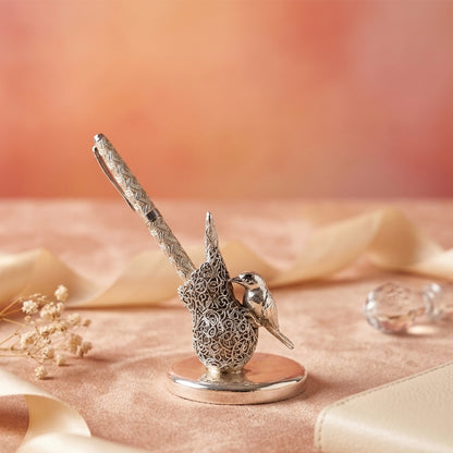 Pen Stand With Bird Accent