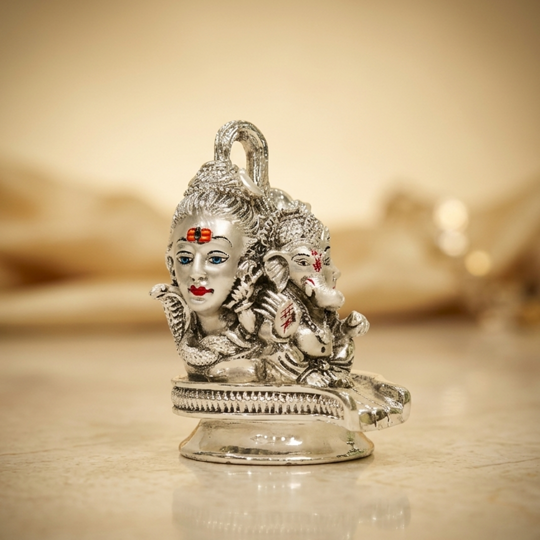 Shiv Parvati Ganesh Idol