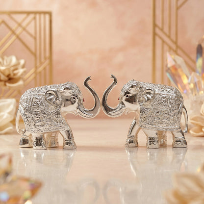Glossy Silver Elephant