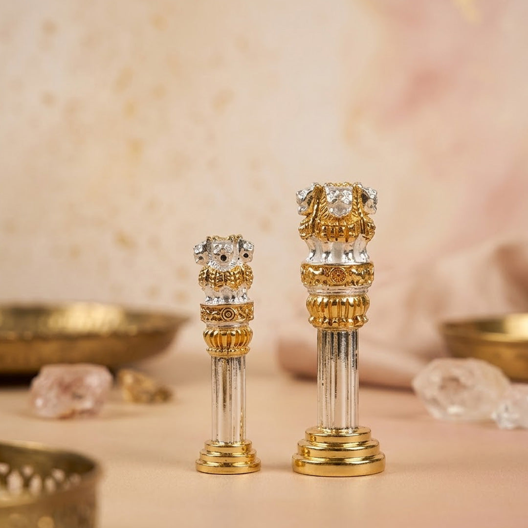 Ashok Stambh Silver & Gold