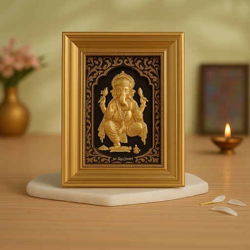 Ganesh (Gold Frame)