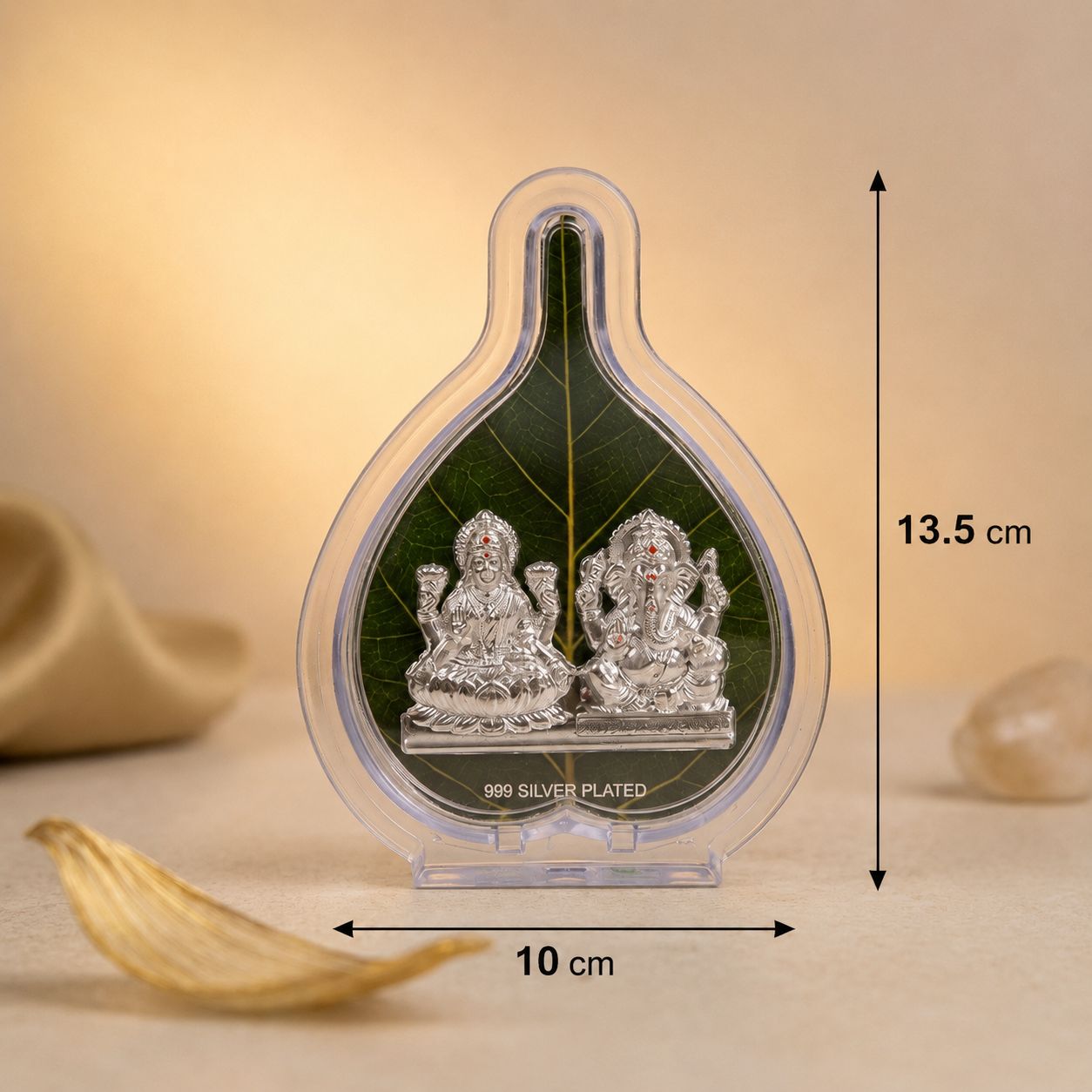 Silver Leaf Ganesh Laxmi