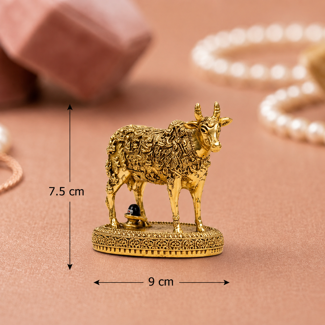 Golden Shiva Cow