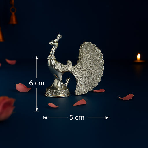 45 Glossy Silver Peacock